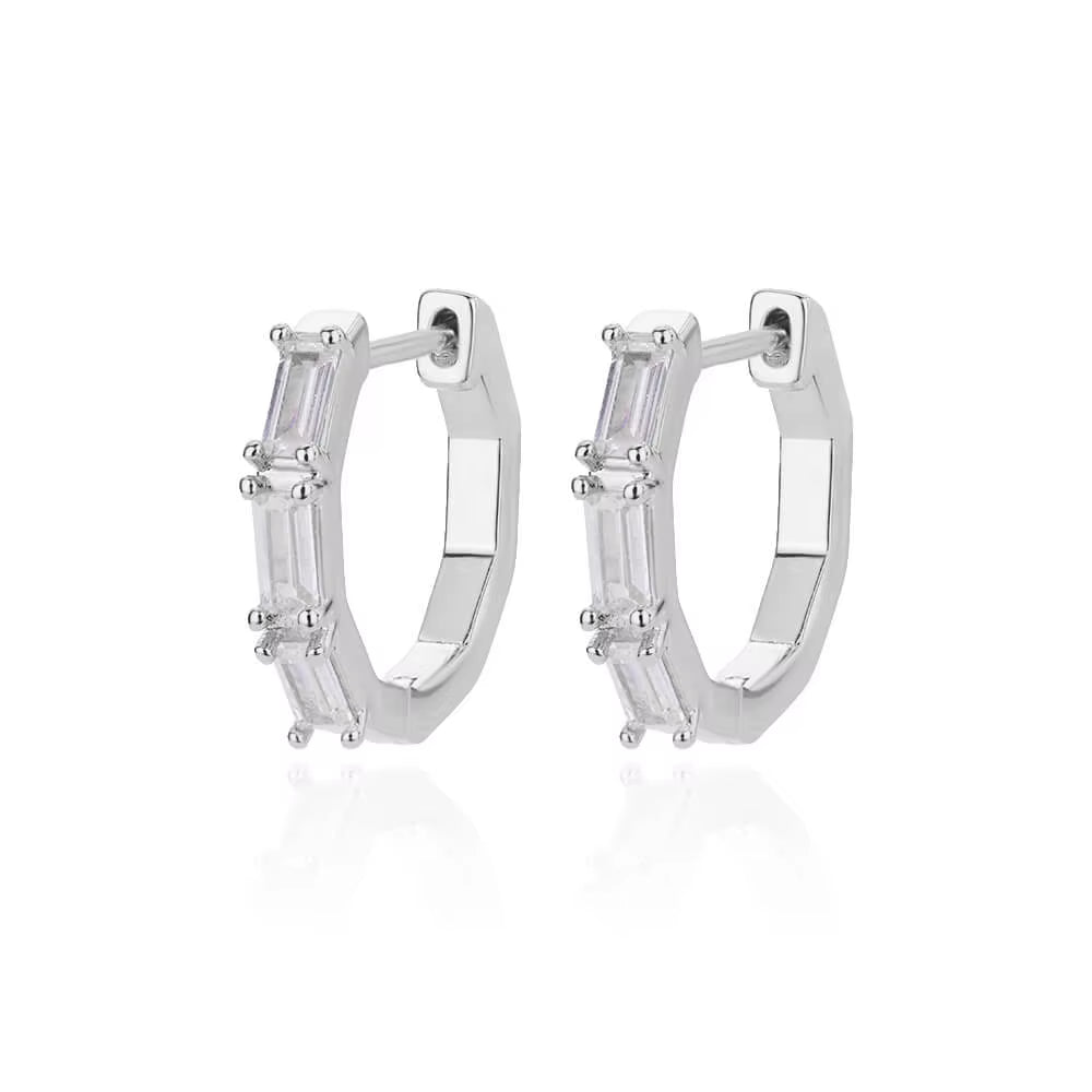 Heart Hoop Earrings for Women Girls Colored Zircon Stainless Steel Earring 2023 Trend Wedding Aesthetic Jewelry Aretes Mujer