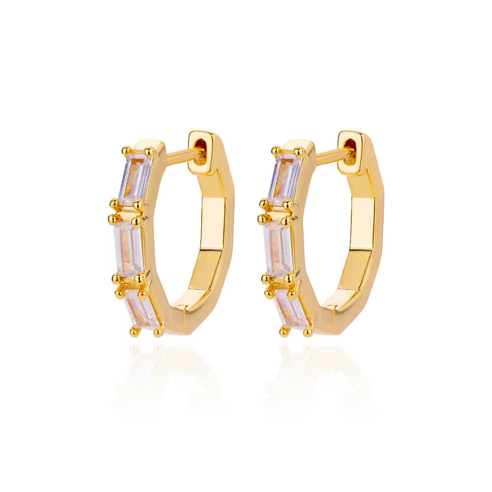 Heart Hoop Earrings for Women Girls Colored Zircon Stainless Steel Earring 2023 Trend Wedding Aesthetic Jewelry Aretes Mujer