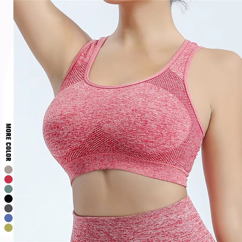 Women Sports Bra Top Push up Fitness Yoga Bra Underwear Sport Tops for Women Breathable Running Vest Gym Wear