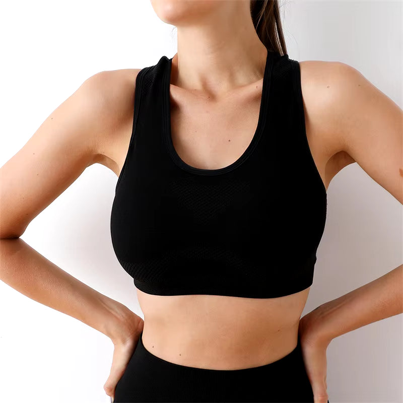 Women Sports Bra Top Push up Fitness Yoga Bra Underwear Sport Tops for Women Breathable Running Vest Gym Wear