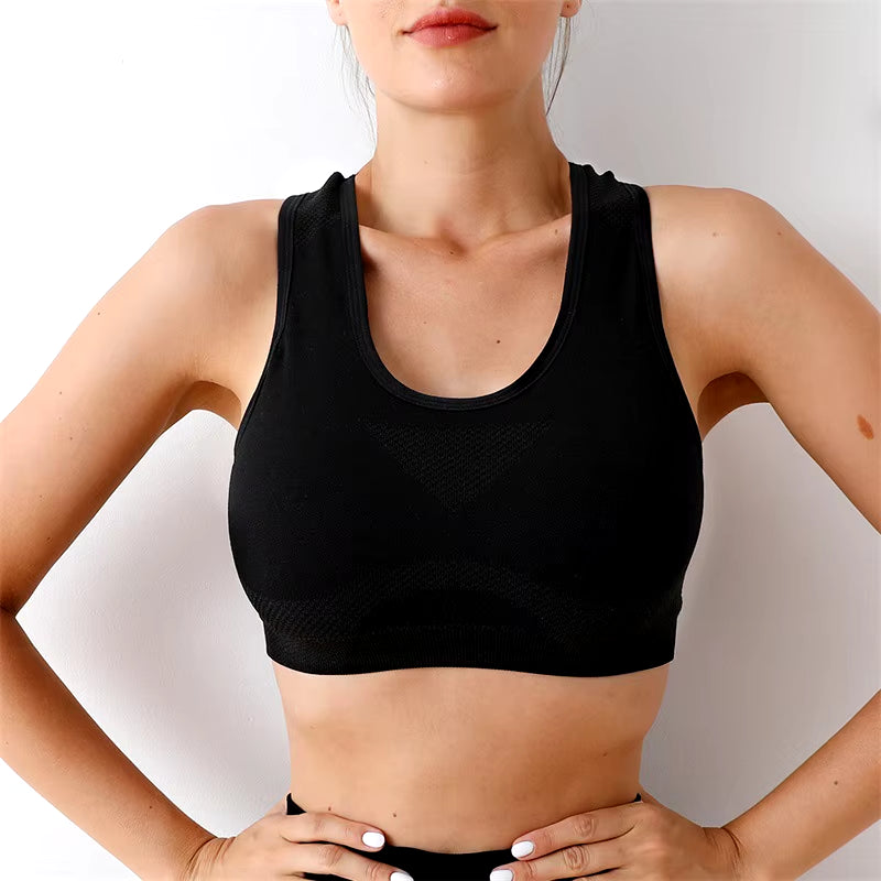 Women Sports Bra Top Push up Fitness Yoga Bra Underwear Sport Tops for Women Breathable Running Vest Gym Wear