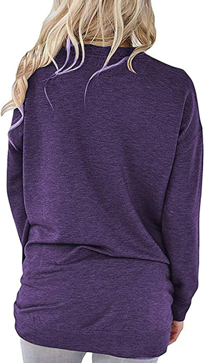 Women'S Faith Sweatshirt Loose Fit Long Sleeve Crewneck Christian Letter Print Tunic Tops with Pocket